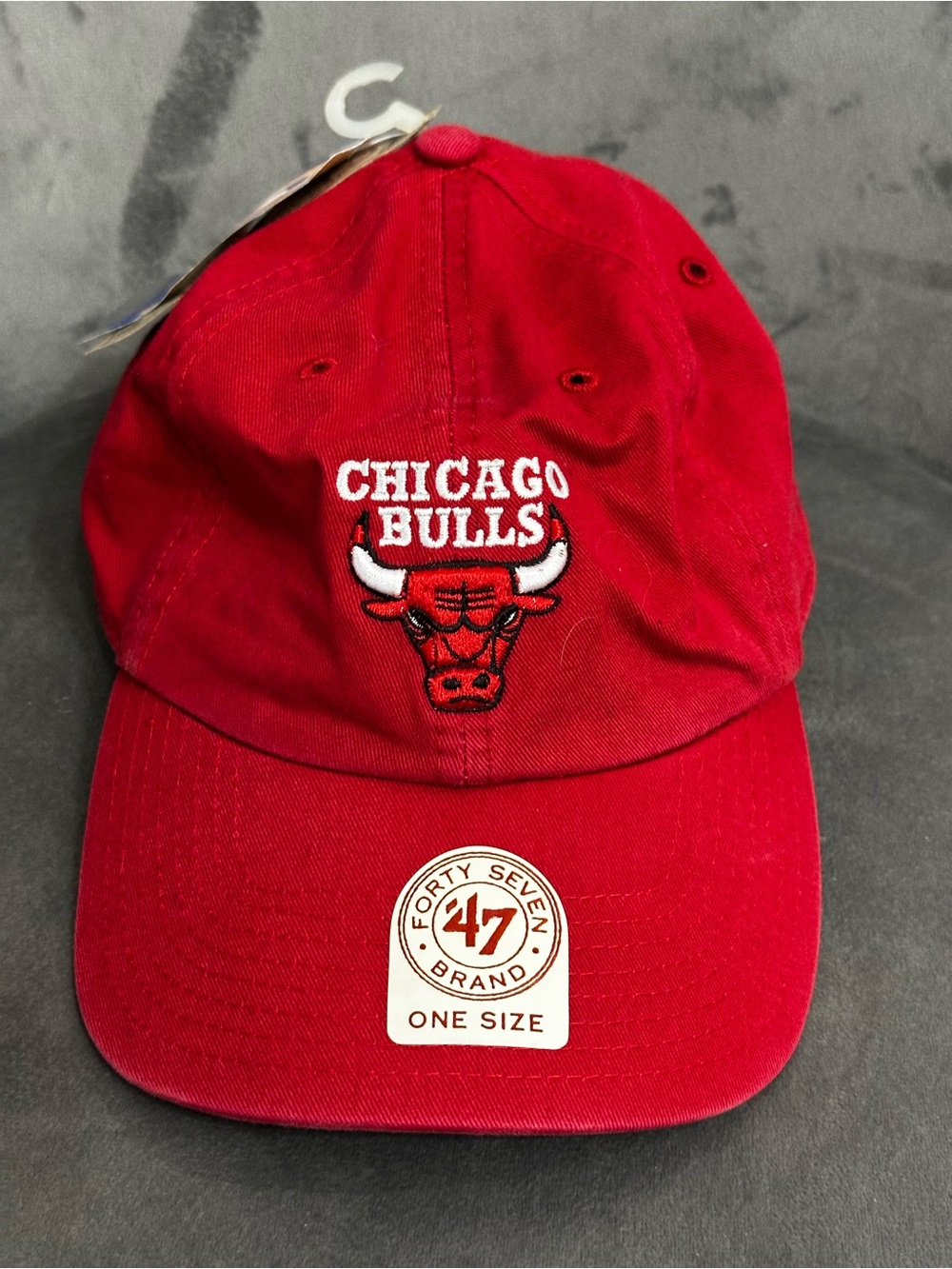 '47 Brand Red and Black Logo Cap